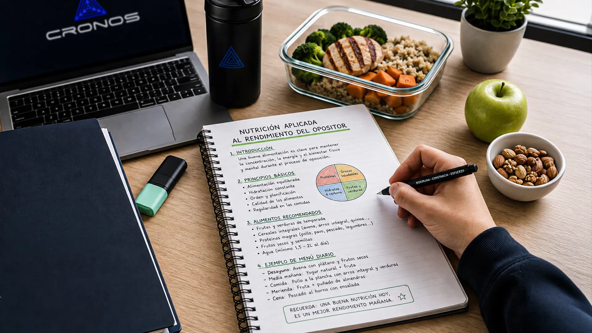 Nutrición aplicada al rendimiento del opositor